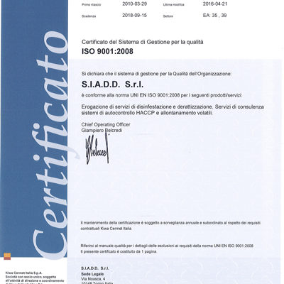 UNI EN ISO 9001